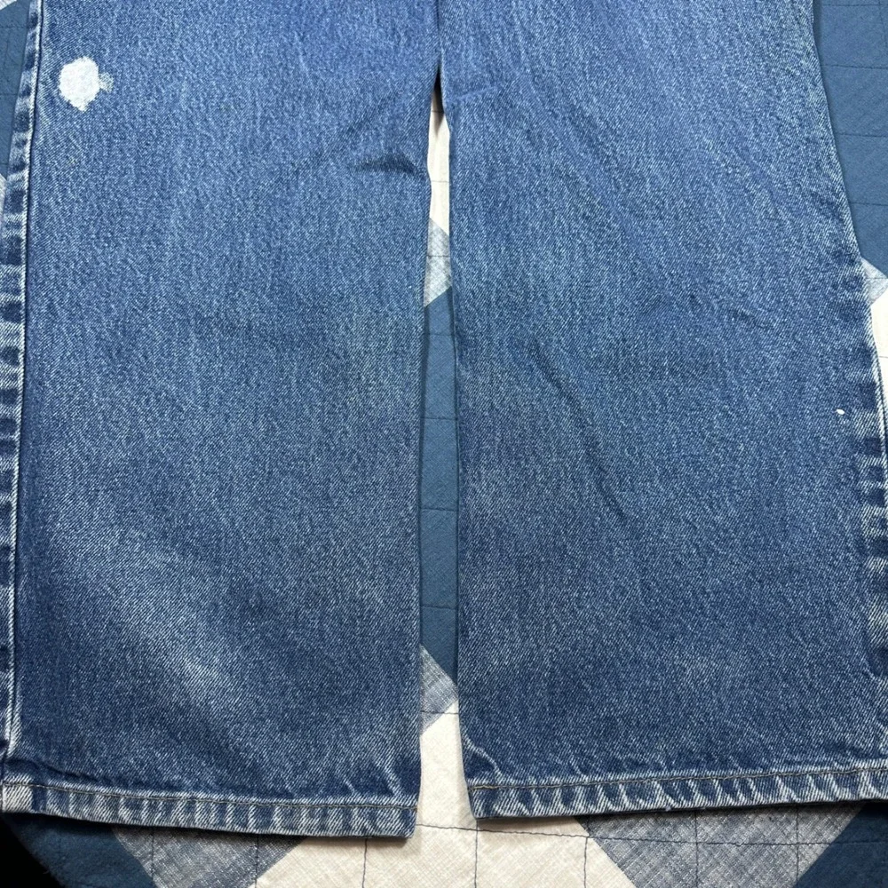 Carhartt Relaxed Fit Jeans Mens 38x32 Blue Denim Straight Leg Workwear 381-83